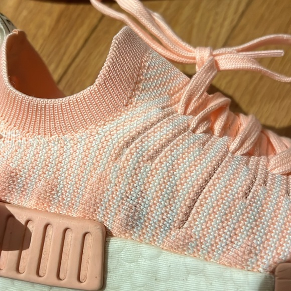 Adidas women’s NMD_R1 STLT Primeknit 'Clear Orange' AQ11 size 7 - Picture 8 of 12